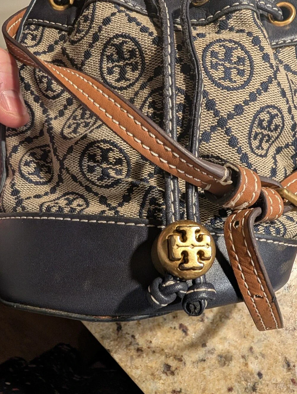 Tory Burch Mini Jacquard Tote Bag Crossbody